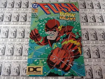 Buy The Flash (1987) DC - #90, DC Universe Logo UPC Variant CVR, Waid/Larroca, NM/- • 5.54£