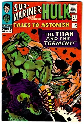 Buy TALES TO ASTONISH #79 In VF- A 1966 MARVEL Comic With HERCULES & THE HULK • 55.34£