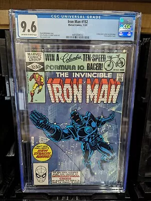 Buy Iron Man #152 1981 Marvel Comics CGC 9.6 NM+ • 125.98£
