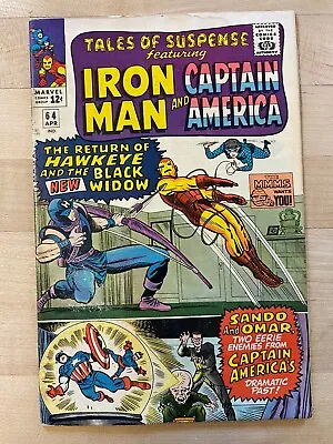 Buy Tales Of Suspense #64 - 1st Appearance Black Widow In New Costume! Iron Man! • 31.62£