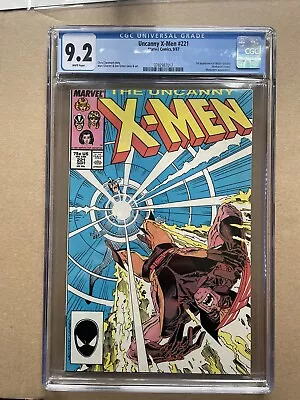 Buy The Uncanny X-Men 221 CGC 9.2 White Pages 🔥1st Mr Sinister (1987) Marvel Comics • 135£