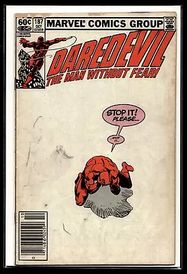 Buy 1982 Daredevil #187 Newsstand B Marvel Comic • 7.90£