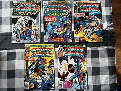 Buy Vintage Captain America Comic Lot Of 5 221 222 229 237 238 Marvel 1970s 80s VFNM • 11.48£