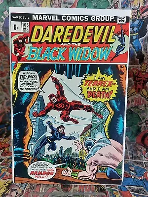 Buy Daredevil #106 VF- Marvel 1973 Black Widow • 19.95£