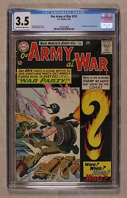 Buy Our Army At War #151 CGC 3.5 1965 1555578009 • 276.71£
