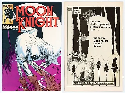 Buy Moon Knight #37 (FN- 5.5) 1st App Elias Spector Origin Marc Spector 1984 Marvel • 9.55£