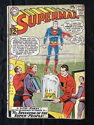 Buy Superman Comic #158 - 1st Appearance DC Comics Rare January 1963 • 17.41£