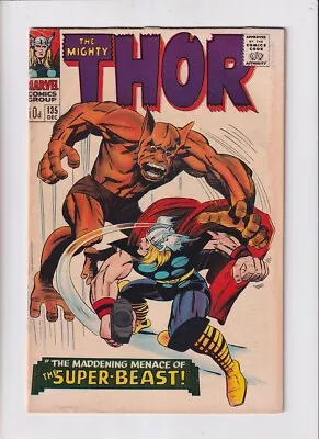Buy Thor (1962) # 135 UK Price (5.0-VGF) (2040664) The New Men, Super-Beast 1966 • 33.75£