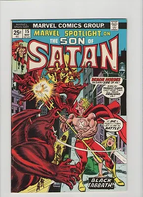 Buy Marvel Spotlight #15 - Son Of Satan & Demon Hordes - 1974 (Grade 7.0) WH • 11.96£