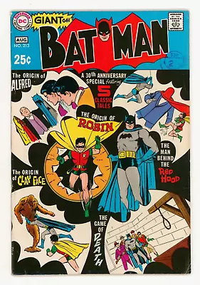 Buy Batman #213 FN+ 6.5 Origin Of The Joker Clayface And Robin • 44.95£