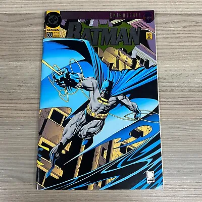 Buy Batman Knightfall Foil Cover Fold Out 1993 Issue 500 Dc Comics Bane Robin Azrael • 6.95£