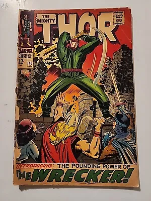 Buy Thor #148 1st Appearance The Wrecker! Jack Kirby Art! Marvel 1968 F1 • 38.43£