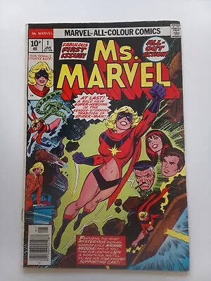 Buy Ms Marvel 1 Marvel Comics Key Issue 1977 FN • 40£