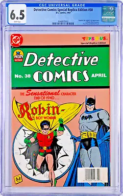 Buy Detective Comics Special Replica Edition #38 CGC 6.5 (1997, DC) Toys R Us Promo • 34.69£