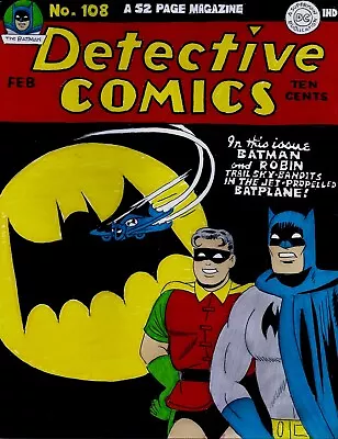 Buy Detective Comics # 108 Cover Recreation 1st Bat Signal Original Comic Color Art • 236.50£