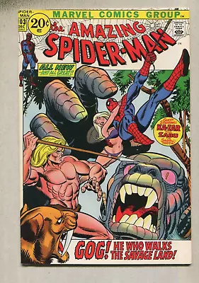Buy The Amazing Spider-man 103 NM- Guest: Ka-Zar & Zabu    Marvel Comics   SA • 39.52£