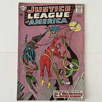 Buy JUSTICE LEAGUE OF AMERICA #27 DC SILVER AGE 1ST APPEARANCE AMAZO Mid GRADE • 16.59£