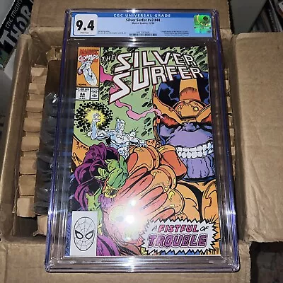 Buy Silver Surfer 44 CGC 9.4 1st Infinity Gauntlet Volume 3 1990 White Pages • 79.91£