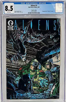 Buy Aliens #1 1988 CGC 8.5 Dark Horse RARE 4TH Print 1ST App. Of Aliens • 47.96£
