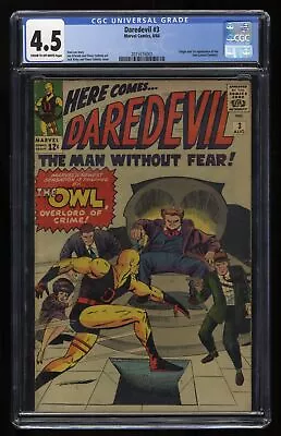 Buy Daredevil (1964) #3 CGC VG+ 4.5 1st Appearance And Origin Of The Owl! Marvel • 191.09£