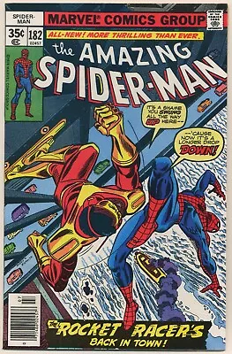Buy Amazing Spider-Man 182 NM 9.4 1978 Marvel Rocket Racer Ross Andru • 28.15£