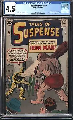 Buy Marvel Tales Of Suspense 40 10/63 CGC 4.5 White Pages • 854.93£