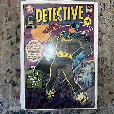Buy Detective Comics #368, FN 6.5, Batman And Robin Vintage DC Comics 1967 • 31.53£
