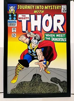 Buy Journey Into Mystery #125 Thor 12x18 FRAMED Marvel Comics Vintage Art Print Post • 47.92£