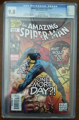 Buy Amazing Spider-Man #544 - No Way Home Mephisto One More Day Quesada - CGC 9.8 WP • 320.24£