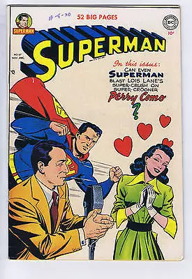 Buy Superman #67 DC 1950 Perry Como Cover/story • 711.55£