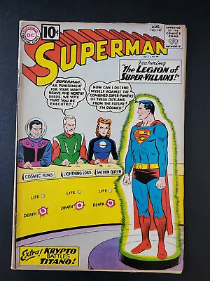 Buy Superman 147 1st Legion Of Super-Villains & The Adult Legion 1961 DC • 55.97£