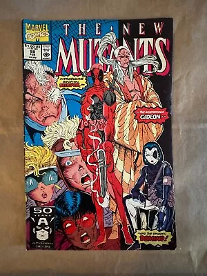 Buy Marvel Comics The New Mutants #98 (February, 1991) 1st Appearance Of Deadpool • 154.40£