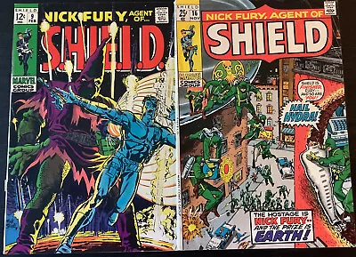 Buy Nick Fury Agent Of Shield #9 #12 Marvel 1969 Comic Books • 19.98£