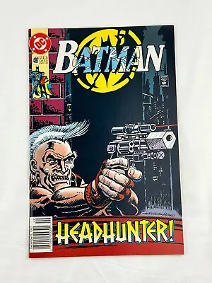 Buy Batman #487 DC Comics 1992 Newsstand Headhunter • 1.80£