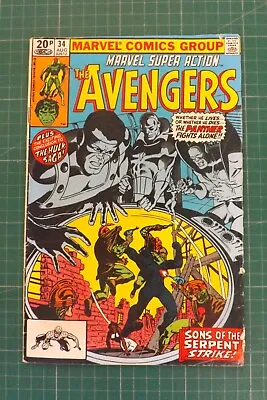 Buy Graphic Novel Comic Marvel Super Action The Avengers N0.34 Gn213 • 3.99£