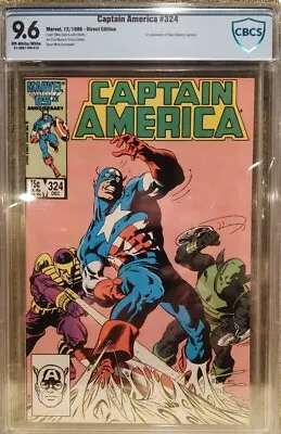 Buy Captain America #324 CBCS 9.6 Ow/wp 1st Appearance Slug  • 79.06£