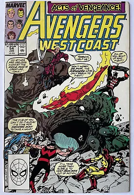 Buy West Coast Avengers #54 • Cover Homage To Fantastic Four #1 By John Byrne! • 2.36£