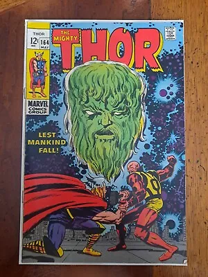Buy Thor #164 ('69) KEY!  3rd Cameo App & Origin HIM! Warlock 5.0 Marcel Silver • 32.16£
