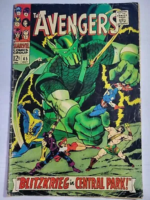 Buy Avengers #45 Captain America Hawkeye 1967 Hercules Joins Marvel Comic • 11.83£