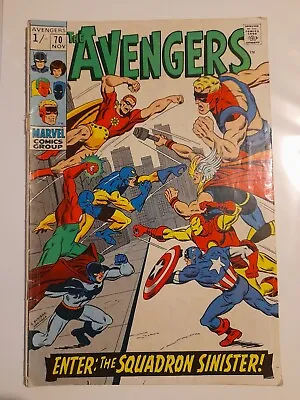 Buy The Avengers #70 Nov 1969 Good+ 2.5 1st Full Team App/origin Squadron Sinister • 19.99£