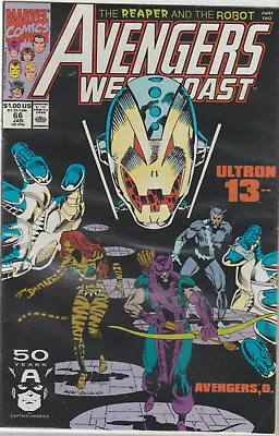 Buy Marvel Comics Avengers West Coast #66 1st Print F+ • 2£