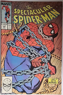 Buy Spectacular Spider-Man #145 (12/1988) - Punisher F/VF - Marvel • 4.88£