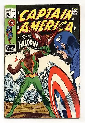 Buy Captain America #117 GD+ 2.5 1969 1st App. And Origin Falcon • 184.98£