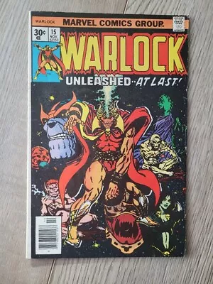 Buy Marvel Comics Warlock #15 1976 FN • 12.64£
