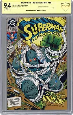Buy Superman The Man Of Steel #18D CBCS 9.4 SS Louise Simonson 1992 23-0B0CC15-097 • 142.83£