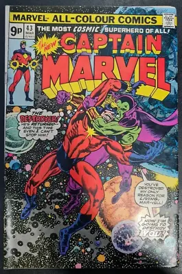 Buy Captain Marvel #43 1975 Pence Variant • 4.95£