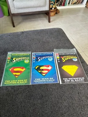 Buy Superman: Reign Of The Supermen 1993 Action Comics 3-Pc. Set Books #12, 14, 15 • 9.46£
