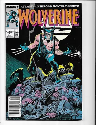 Buy Wolverine 1 - Vf+ 8.5 - 1st Patch - Newsstand Edition - Black Blade (1988) • 60.19£