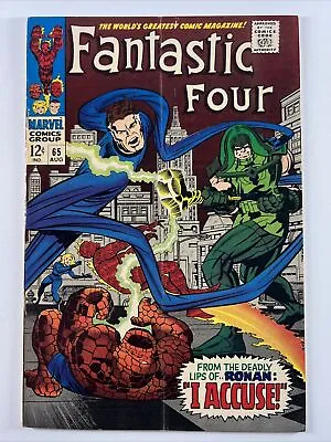 Buy Fantastic Four #65 (1967) 1st Ronan The Accuser • 32.02£