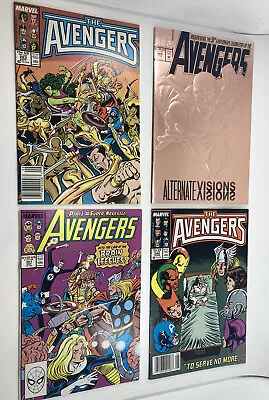 Buy Marvel Comics The Avengers 4 Comic Lot #280, #283, #301, #360 Vintage Disney MCU • 19.85£
